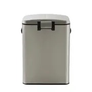 LIXEIRA DUPLA COM PEDAL 40 L BORÁS - INOX - Foto 4