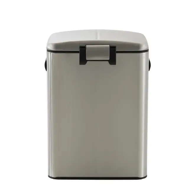 LIXEIRA DUPLA COM PEDAL 40 L BORÁS - INOX - Foto 4