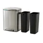 LIXEIRA DUPLA COM PEDAL 40 L BORÁS - INOX - Foto 5