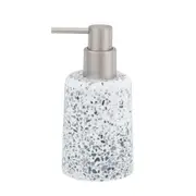 PORTA-SABONETE LÍQUIDO PARTICLES - BRANCO/CINZA - Foto 1