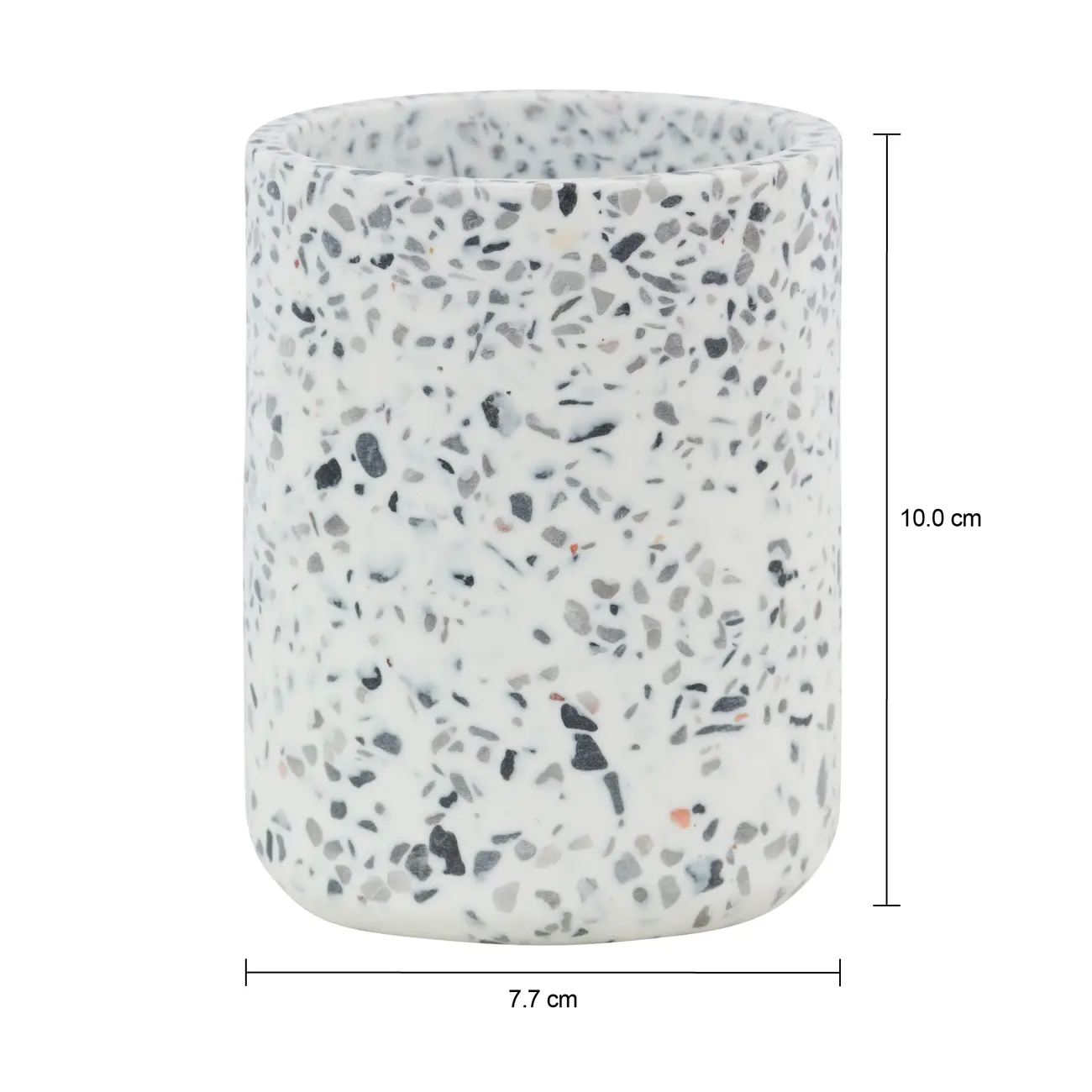 PORTA-ESCOVA PASTA PARTICLES - BRANCO/CINZA - Foto 4