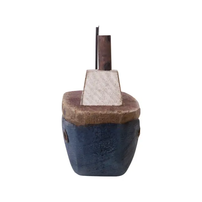 ADORNO BARQUINHO 13 CM MARAÚ - PAULOWNIA/MULTICOR - Foto 3