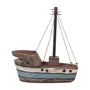 ADORNO MESA BARCO 26 CM MARAÚ - PAULOWNIA/MULTICOR - Foto 1