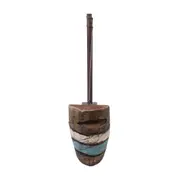 ADORNO MESA BARCO 26 CM MARAÚ - PAULOWNIA/MULTICOR - Foto 3