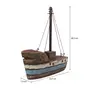 ADORNO MESA BARCO 26 CM MARAÚ - PAULOWNIA/MULTICOR - Foto 6
