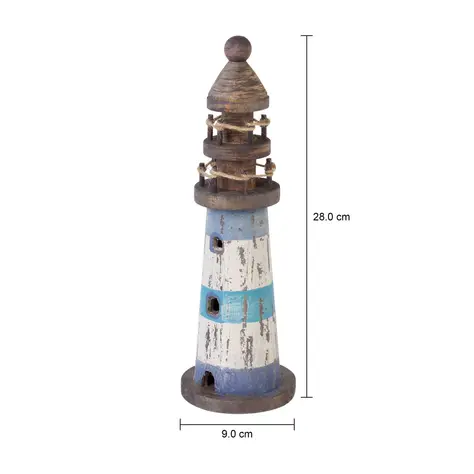 Imagem com medidas do produto ADORNO MESA FAROL 28 CM MARAÚ