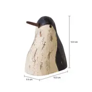 ADORNO MESA AVE 10 CM MARAÚ - CINZA/BRANCO - Foto 5