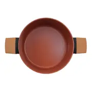 JOGO DE PANELAS INDUÇÃO COM 4 PEÇAS NORMA - PRETO/TERRACOTA - Foto 4