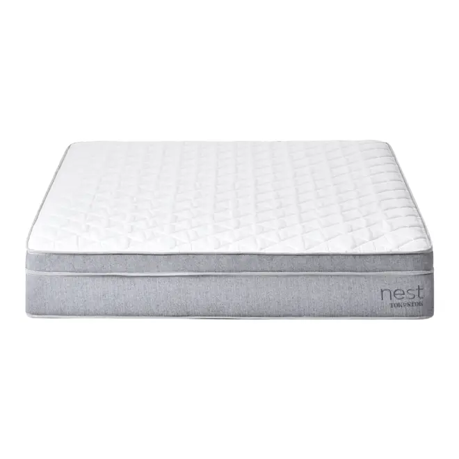 COLCHÃO QUEEN COM MOLAS 1,58 M X 1,98 M X 24 CM NEST - CINZA/BRANCO - Foto 3