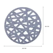 LUGAR AMERICANO 38 CM LEAK - CINZA - Foto 3