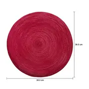 LUGAR AMERICANO 38 CM LUCEN - VERMELHO HINDU - Foto 3
