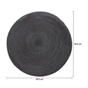 LUGAR AMERICANO 38 CM LUCEN - PRETO - Foto 3