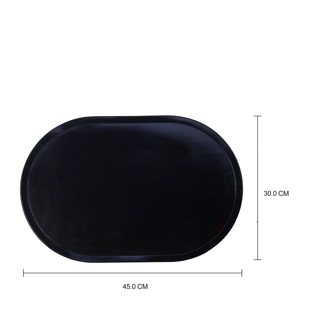 LUGAR AMERICANO PLÁSTICO 45 CM X 30 CM VOLO - PRETO - Foto 3