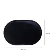 LUGAR AMERICANO PLÁSTICO 45 CM X 30 CM VOLO - PRETO - Foto 3