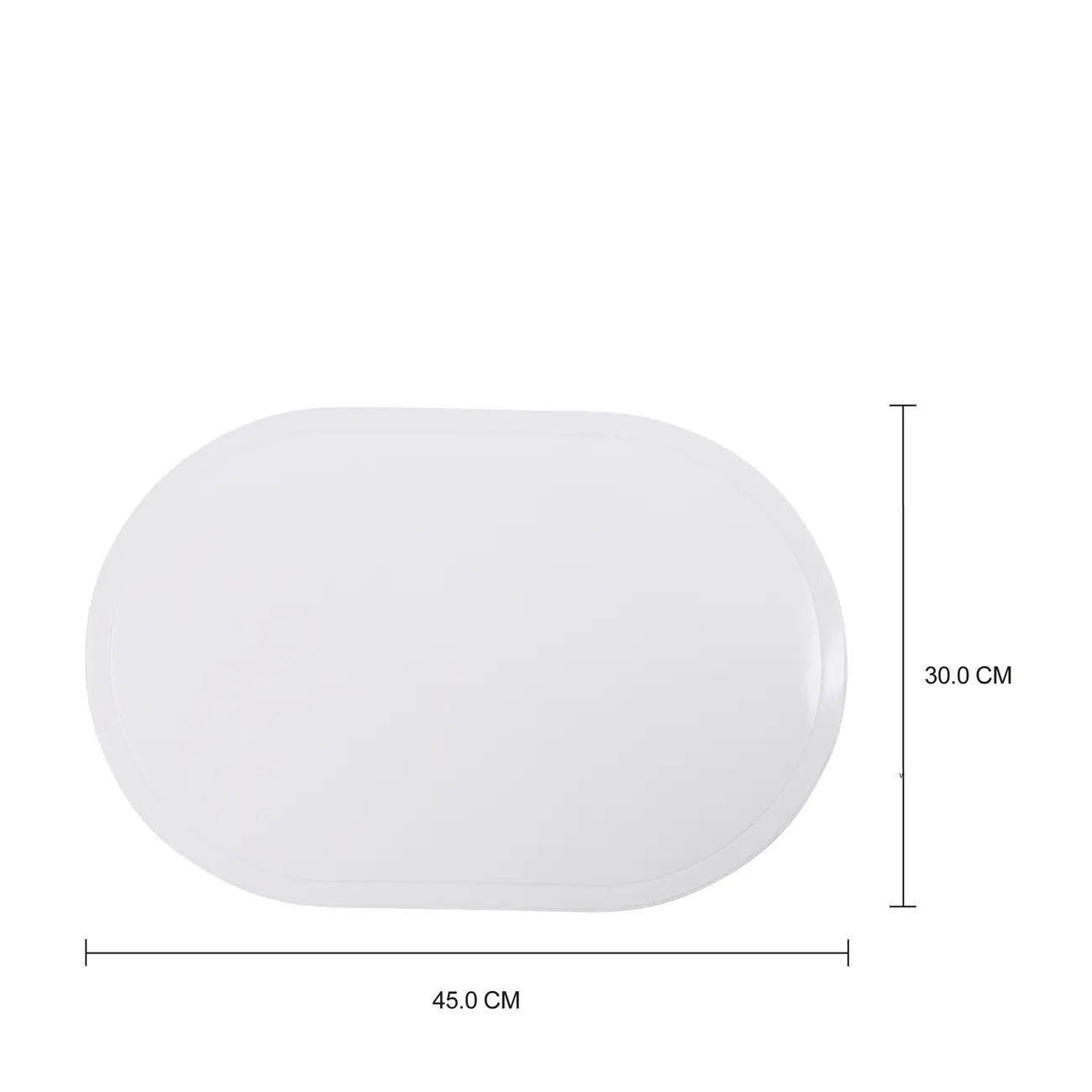 LUGAR AMERICANO PLÁSTICO 45 CM X 30 CM VOLO - BRANCO - Foto 3
