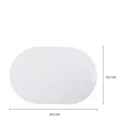 LUGAR AMERICANO PLÁSTICO 45 CM X 30 CM VOLO - BRANCO - Foto 3