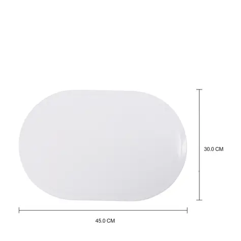 Imagem com medidas do produto LUGAR AMERICANO PLÁSTICO 45 CM X 30 CM VOLO