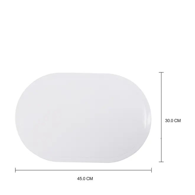 LUGAR AMERICANO PLÁSTICO 45 CM X 30 CM VOLO - BRANCO - Foto 3