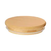 POTE HERMÉTICO 500 ML STRICES - INCOLOR/BAMBU - Foto 4