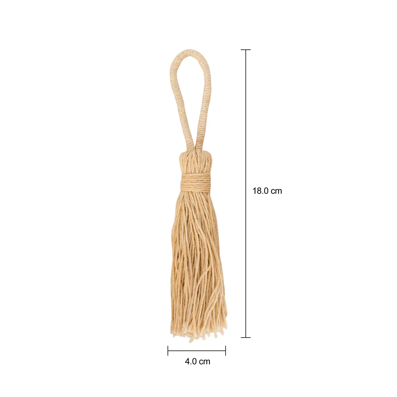 ARGOLA PARA GUARDANAPO COM 4 TASSEL - NATURAL - Foto 3