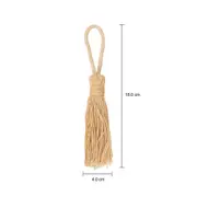 ARGOLA PARA GUARDANAPO COM 4 TASSEL - NATURAL - Foto 3