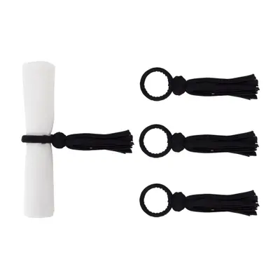 ARGOLA PARA GUARDANAPO CONJUNTO COM 4 PEÇAS FRINGE