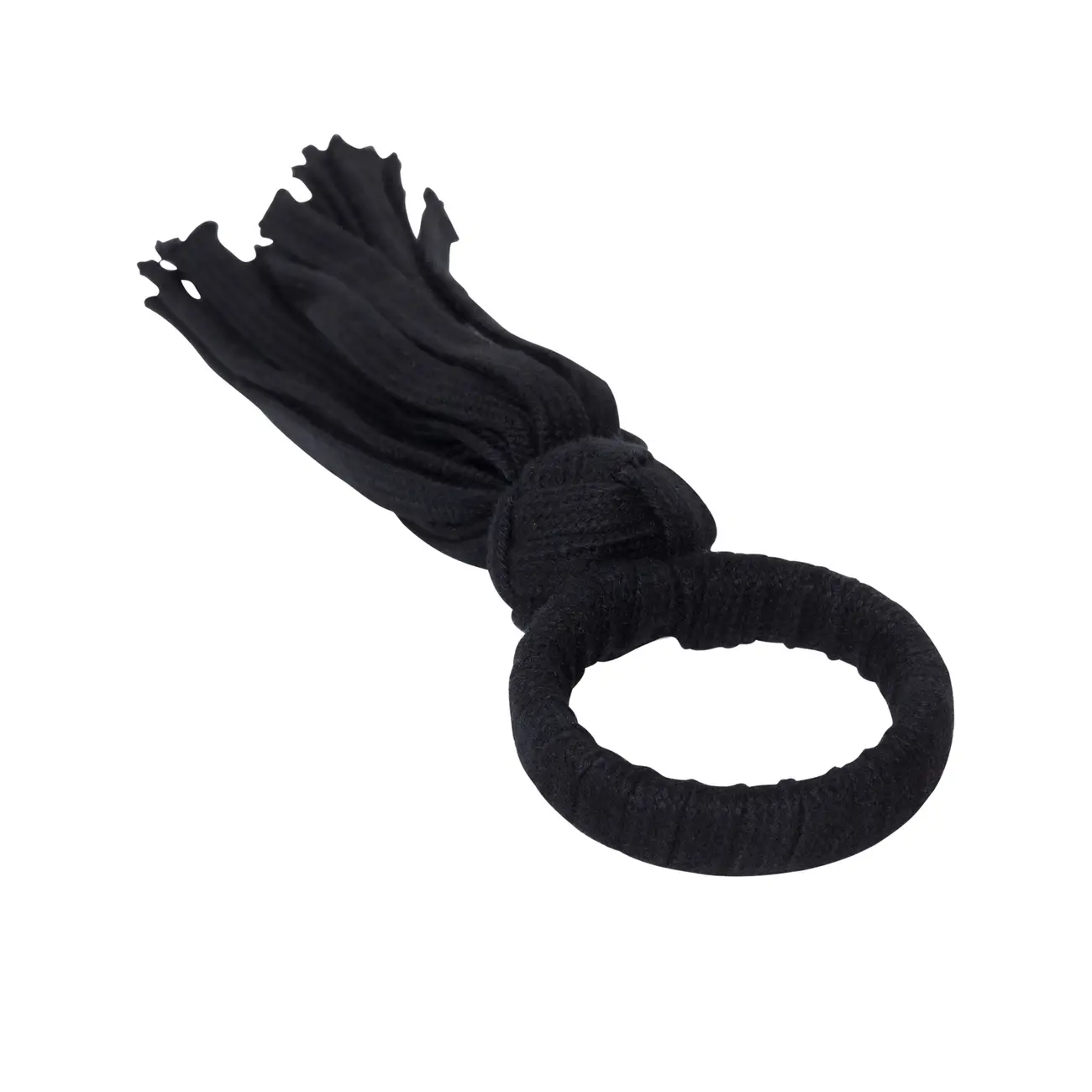 ARGOLA PARA GUARDANAPO CONJUNTO COM 4 PEÇAS FRINGE - PRETO - Foto 2