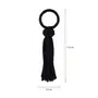 ARGOLA PARA GUARDANAPO CONJUNTO COM 4 PEÇAS FRINGE - PRETO - Foto 3