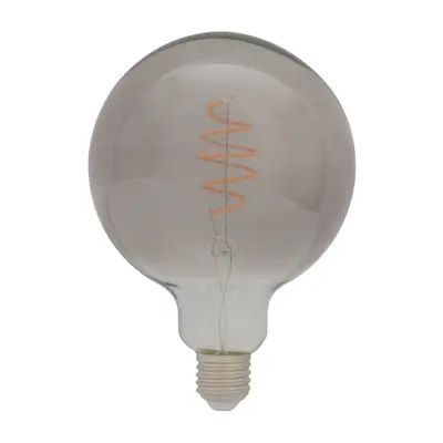 LÂMPADA LED FILAMENTO G125 BLACK 5W E27 127 220V LUZ AMARELA BRILIA