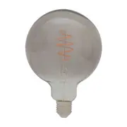 LÂMPADA LED FILAMENTO G125 BLACK 5W E27 127 220V LUZ AMARELA BRILIA - SMOKE - Foto 1