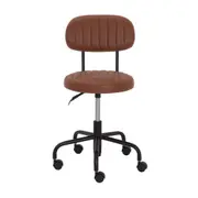 CADEIRA HOME OFFICE DINER - PRETO/WHISKY - Foto 2