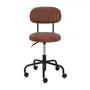 CADEIRA HOME OFFICE DINER - PRETO/WHISKY - Foto 2