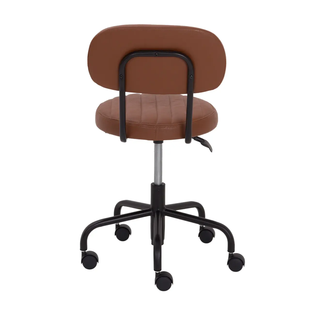 CADEIRA HOME OFFICE DINER - PRETO/WHISKY - Foto 4