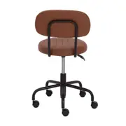 CADEIRA HOME OFFICE DINER - PRETO/WHISKY - Foto 4
