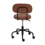CADEIRA HOME OFFICE DINER - PRETO/WHISKY - Foto 4