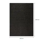 TAPETE 1,40 M X 2 M TIBET - PRETO/BEGE - Foto 7