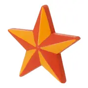 ADORNO ESTRELA 11 CM COLORFUN XMAS - SORBET DE MANGA/VERMELHO - Foto 2