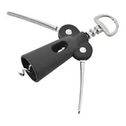 KIT PARA VINHO COM 3 PEÇAS TICINO - PRETO/INOX - Foto 3