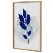 INTENSE BLUE II QUADRO 51 CM X 41 CM - AZUL/NOZES - Foto 13