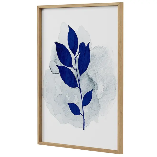 INTENSE BLUE II QUADRO 51 CM X 41 CM - AZUL/NOZES - Foto 13