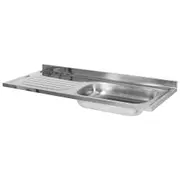 PIA DE COZINHA COM CUBA À DIREITA 1,20 M PRÁTICA - INOX - Foto 2