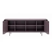 BUFFET 4 PORTAS 2 M X 45 CM THE FOLD - RUBY MOCHA - Foto 6