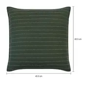 CAPA PARA ALMOFADA 45 CM X 45 CM DONOVAN - MUSGO/CAMELO - Foto 4