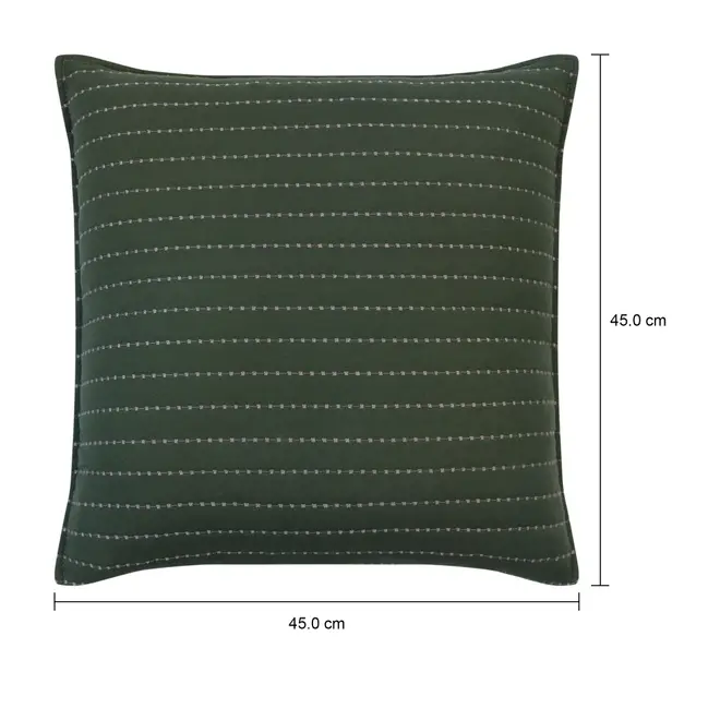 CAPA PARA ALMOFADA 45 CM X 45 CM DONOVAN - MUSGO/CAMELO - Foto 4