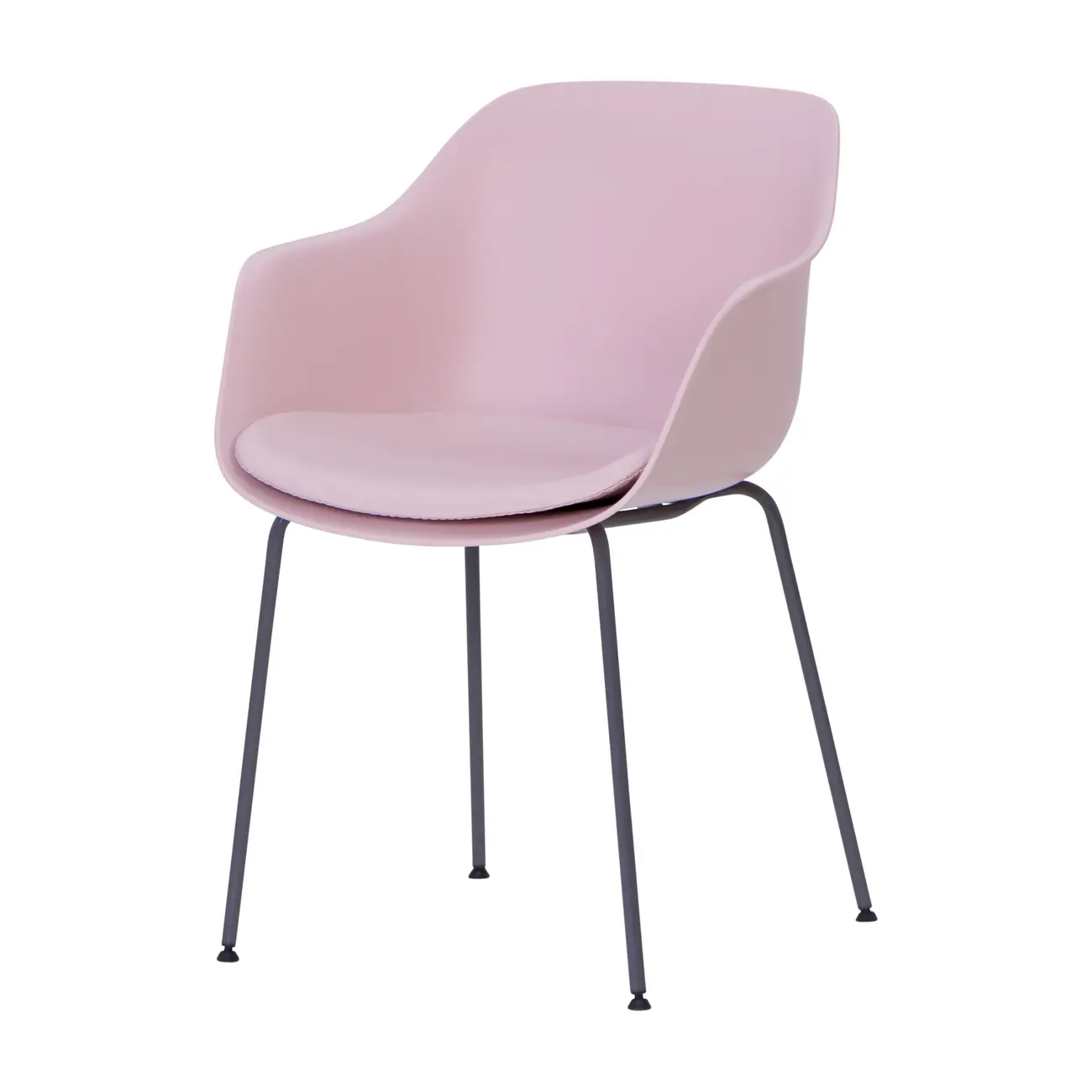OLSEN CADEIRA C/BRAÇOS - GRAFITE/QUARTZO ROSA - Foto 1