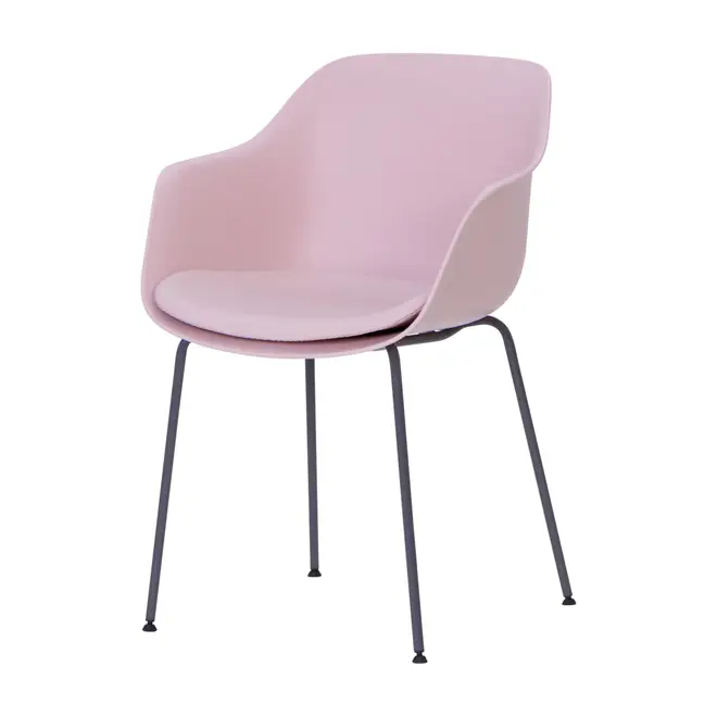 OLSEN CADEIRA C/BRAÇOS - GRAFITE/QUARTZO ROSA - Foto 1