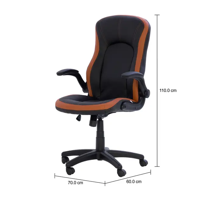CADEIRA GAMER ADVANCE - PRETO/WHISKY - Foto 6