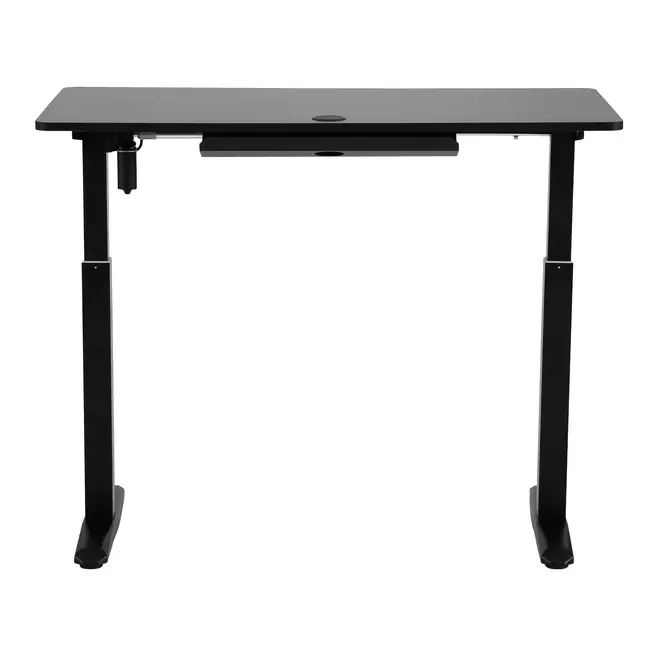 MESA REGULÁVEL ELÉTRICA 1,20 M X 60 CM ERGO - PRETO/PRETO - Foto 7