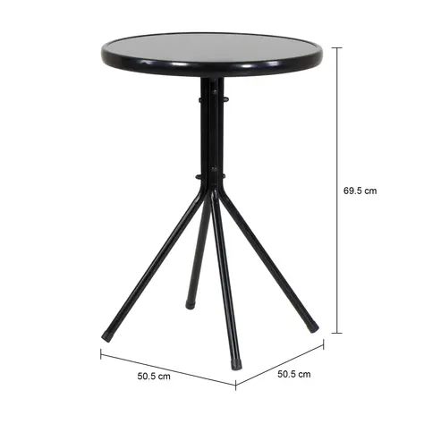 Imagem com medidas do produto CAPRI CONJUNTO PARA JARDIM C/3 PEÇAS