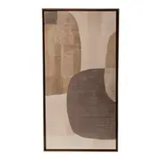 QUADRO 40 CM X 80 CM COMPOSÉ I - NOZES/MARROM - Foto 1